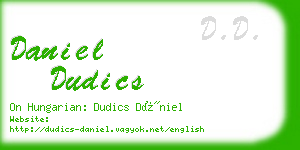 daniel dudics business card